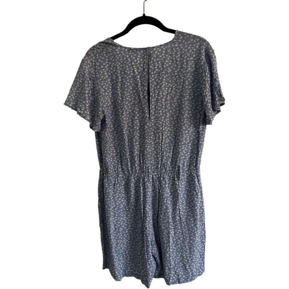 Rails Sophia Sky Blue Daisies Romper One Piece Sz S Micro Floral Y2K Luxury NWT - Picture 3 of 10